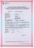 Certifikát na oboznamovanie
sa s utajovanými skutočnosťami EÚ